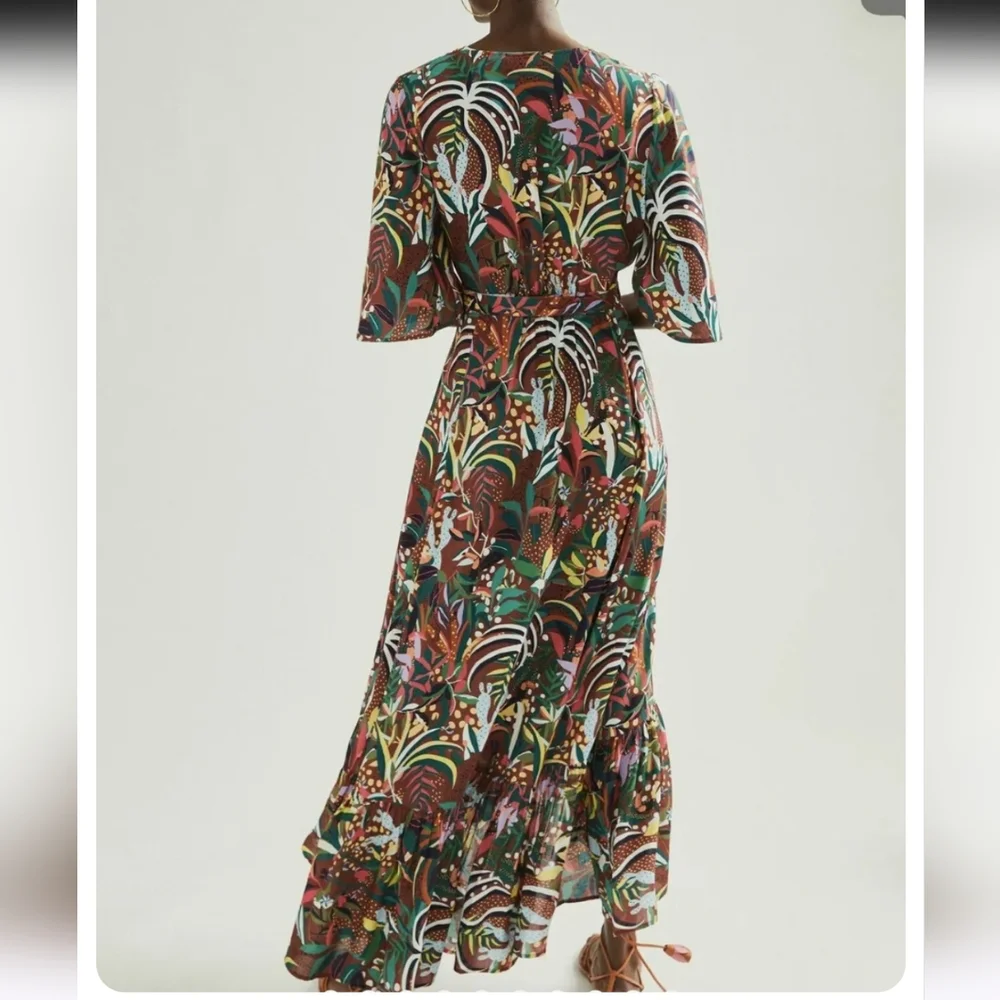 FARM RIO Fiesta Maxi Wrap Dress NWOT - XS - Picture 2 of 12